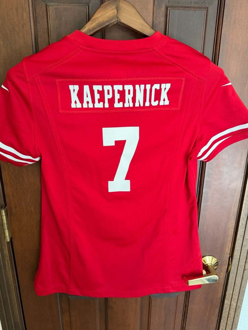 Women’s Nike San Francisco 49ers Colin Kaepernick #7 Red Game Jersey Size M